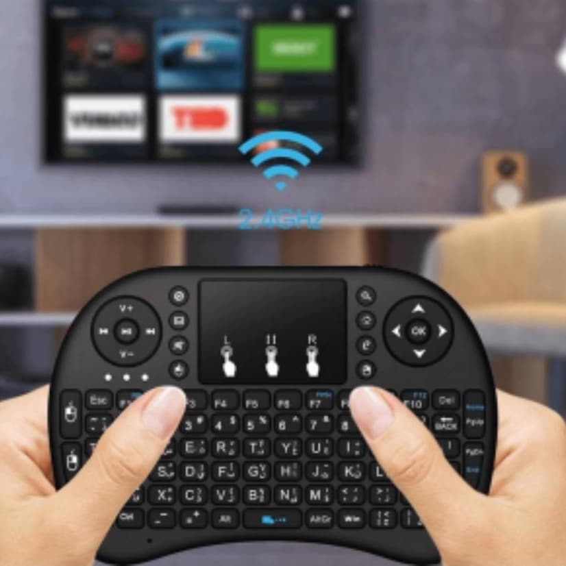 3 Colors Backlit Mini Wireless Keyboard with Touchpad