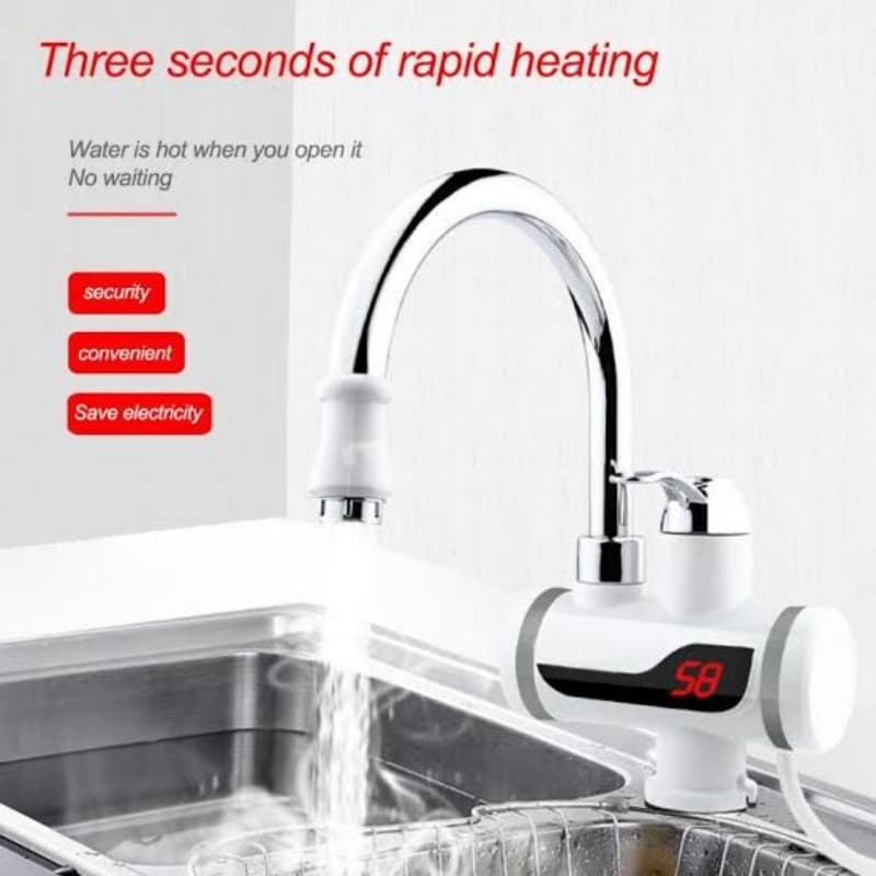 Instant Water Electric Geyser with Temp Control and DIsplay